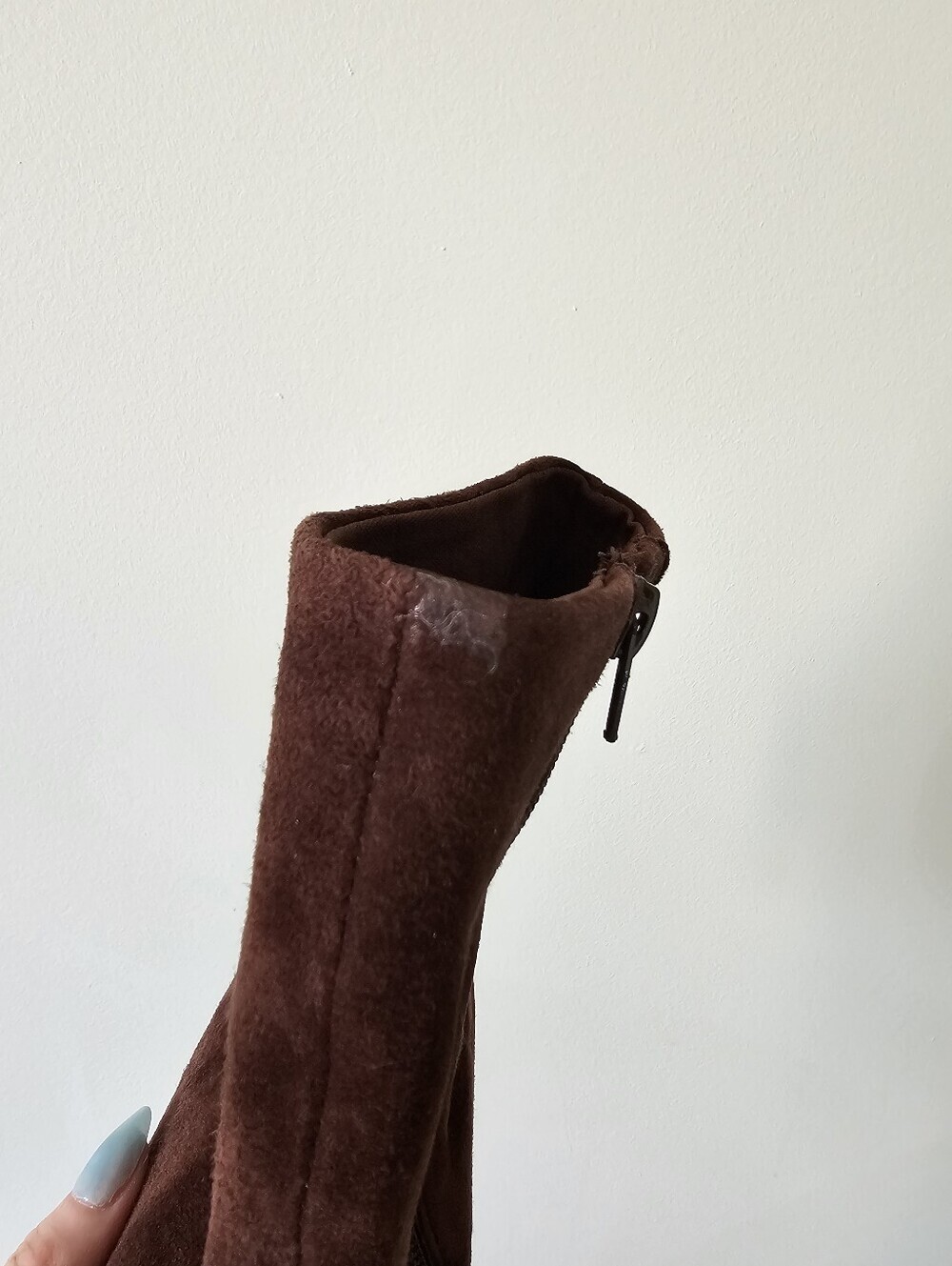 Steve Madden 10 ankle boots brown suede block heel suede - Picture 3 of 11